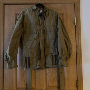 Mens Barbour Re-engineered Jacket brown Cotton Belt England Size Large